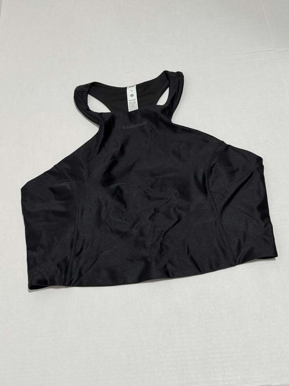 Lululemon Satin Shine Tank Top Size 14 Black